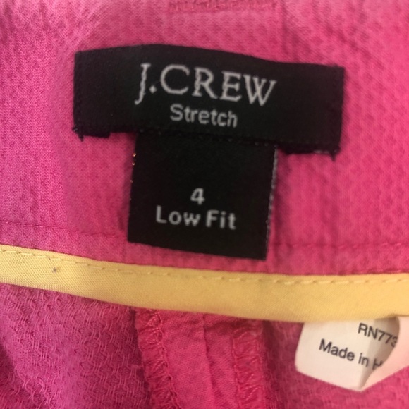 J.CREW Womens 8” Pink Chino Low-Fit Flat Front Shorts 4 - Picture 3 of 9